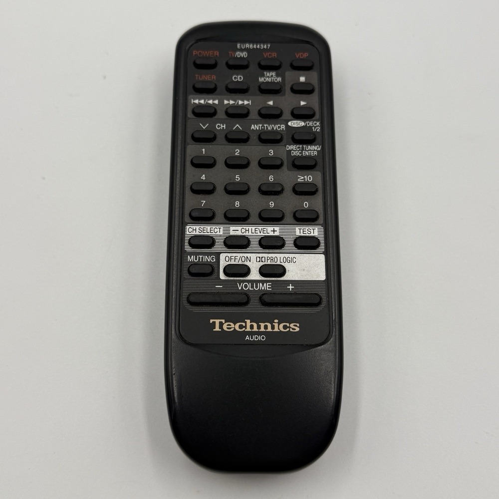 Technics Remote Control Genuine OEM EUR644347 Stereo Audio Remote Tested Works